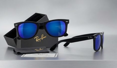 Premium Black Frame Blue Mirror Sunglasses – Stylish Premium  Eyewear